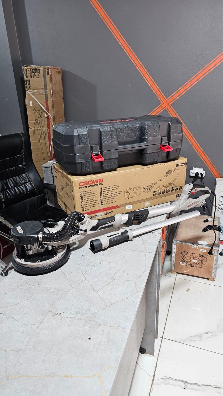 Ponceuse à bras télescopique CROWN 750W (Réf: CT13608L BMC) – Image 4