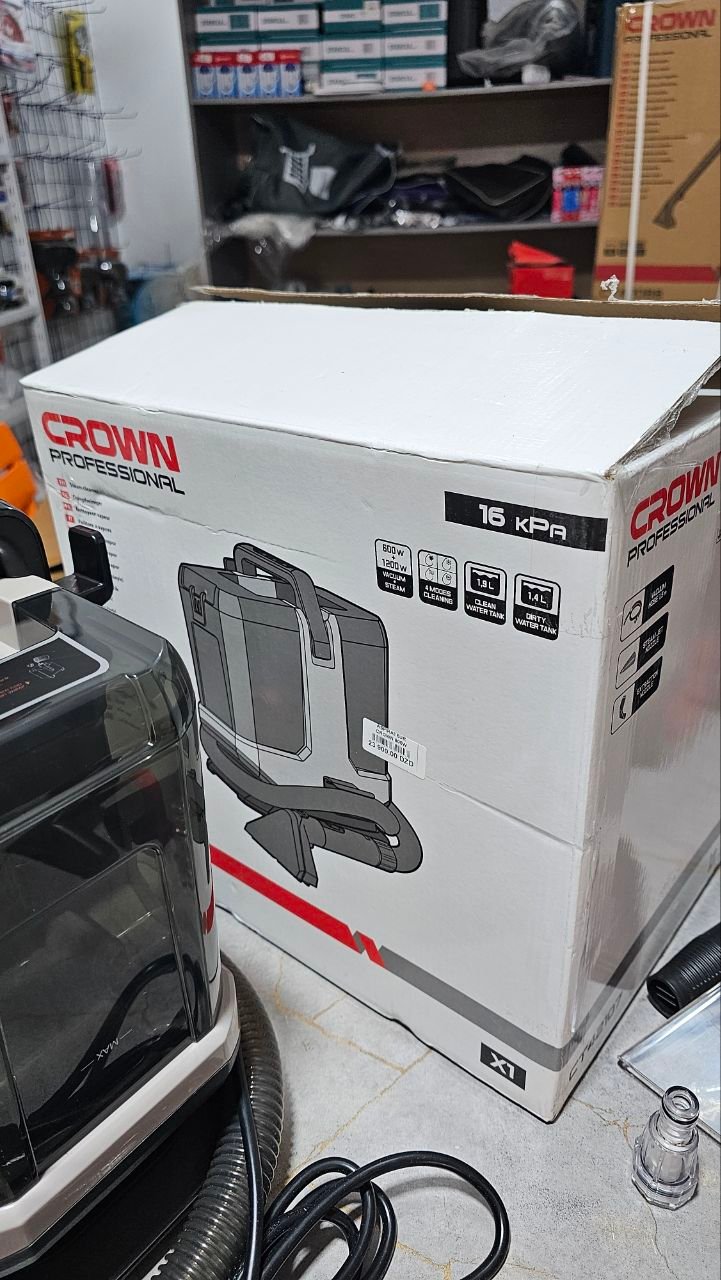 Nettoyeur à vapeur et injecteur extracteur CROWN 1600W 16 KPa (Réf: CT42033) – Image 4
