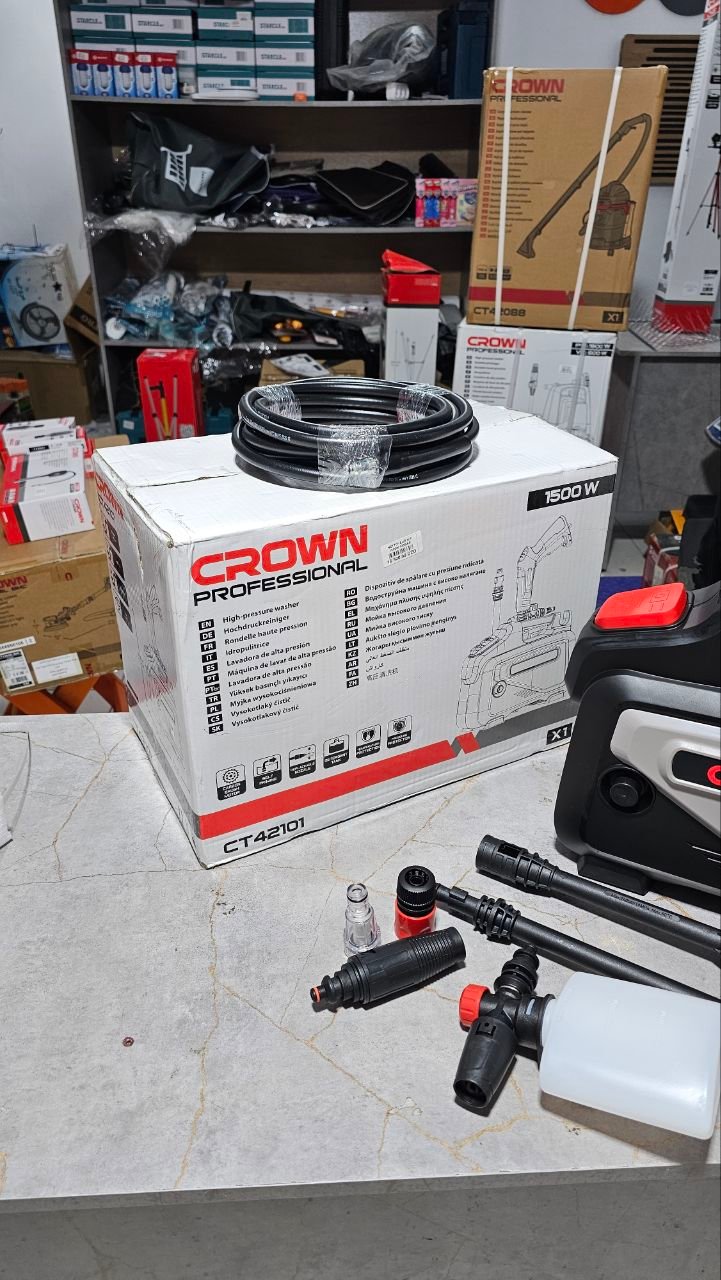 Nettoyeur haute pression CROWN 1500W (Réf: CT42101) – Image 4