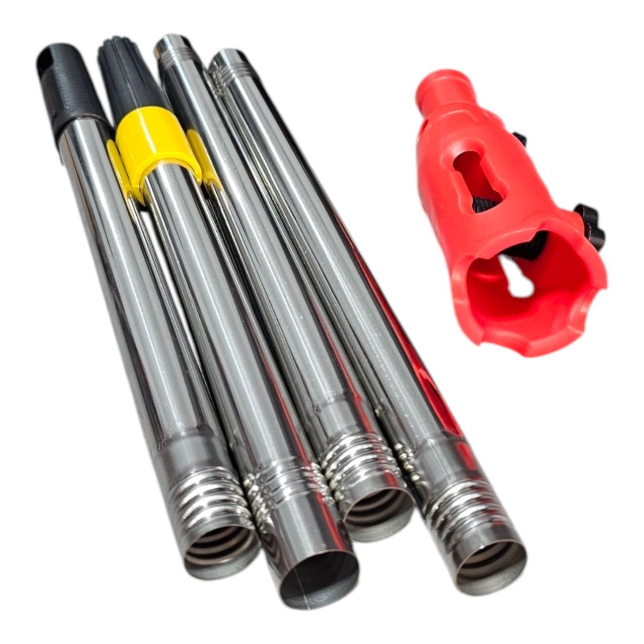 Perche télescopique pour rouleau de peinture avec embout orientable / inclinable