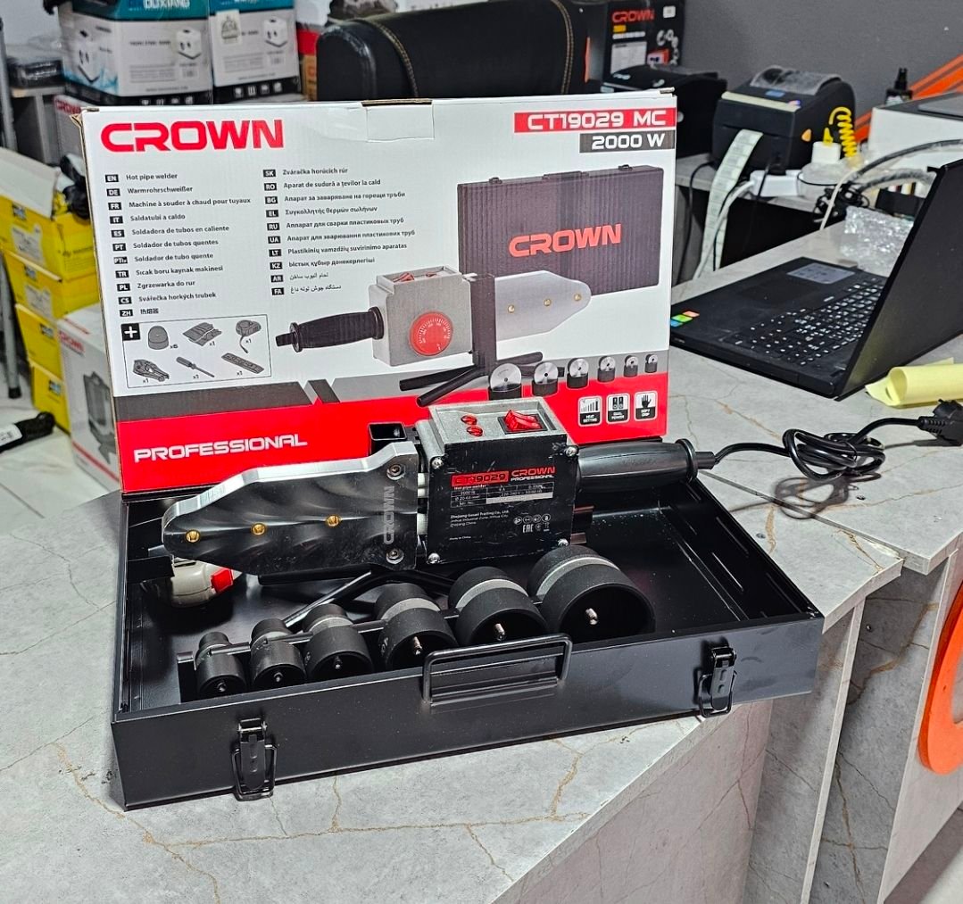 Machine à Souder les Tuyaux Plastique PPR 2000W CROWN Professional CT19029 MC – Image 2