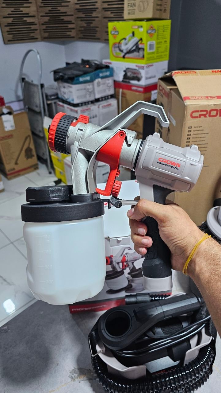 Pistolet à Peinture Électrique 600W CROWN Professional CT31014 – Image 4