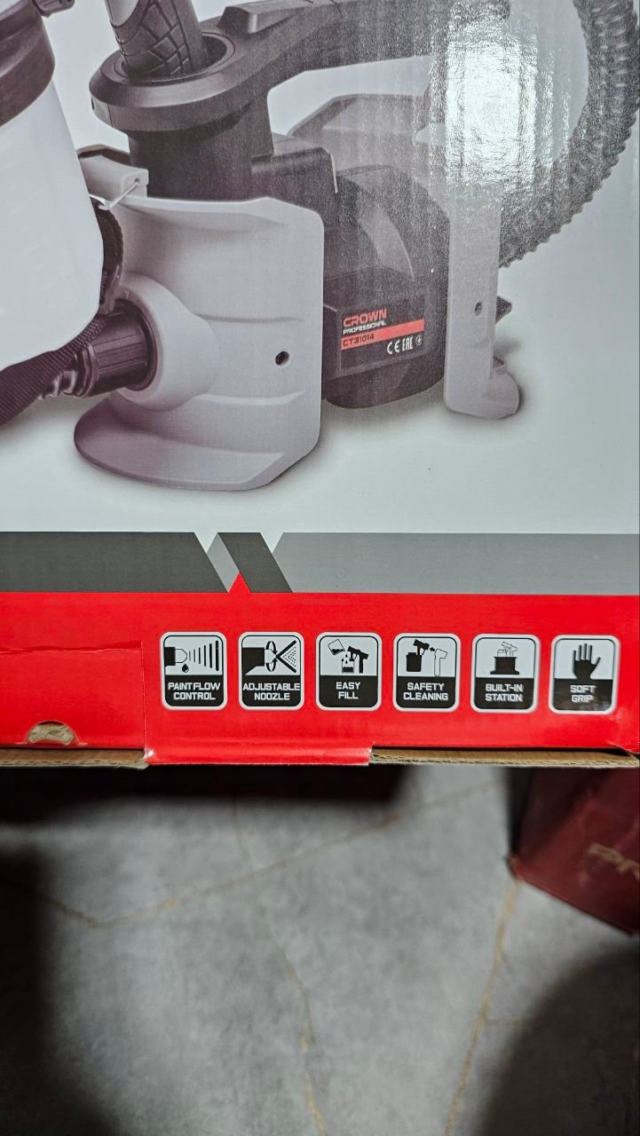 Pistolet à Peinture Électrique 600W CROWN Professional CT31014 – Image 7