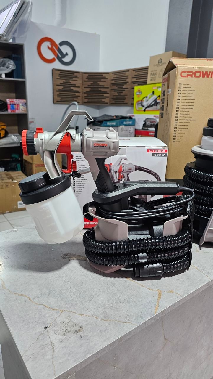 Pistolet à Peinture Électrique 600W CROWN Professional CT31014 – Image 5