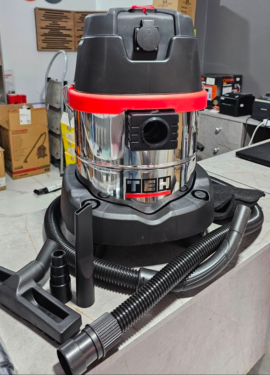 Aspirateur Industriel Eau et Poussière 20L 1400W TEH TV20L – Image 2