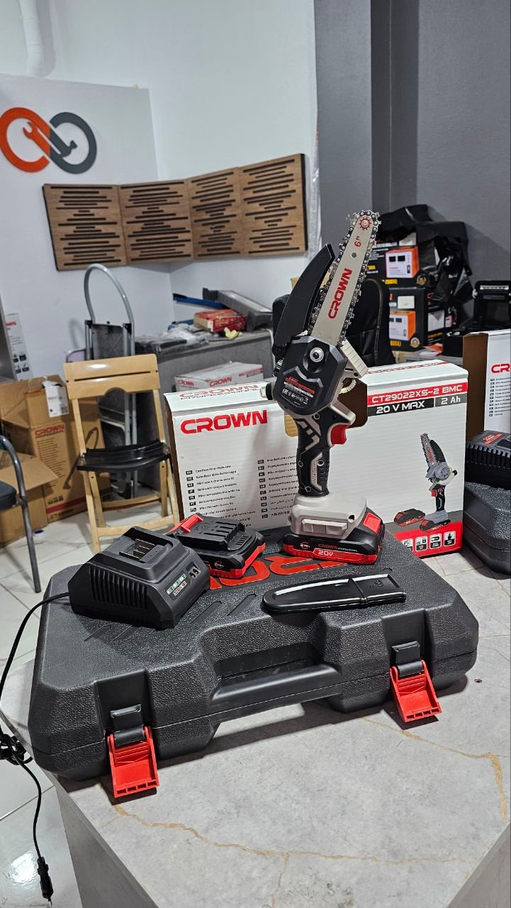 CROWN Mini Tronçonneuse Sans Fil 20V Max (CT29022XS-2 BMC) – Image 2