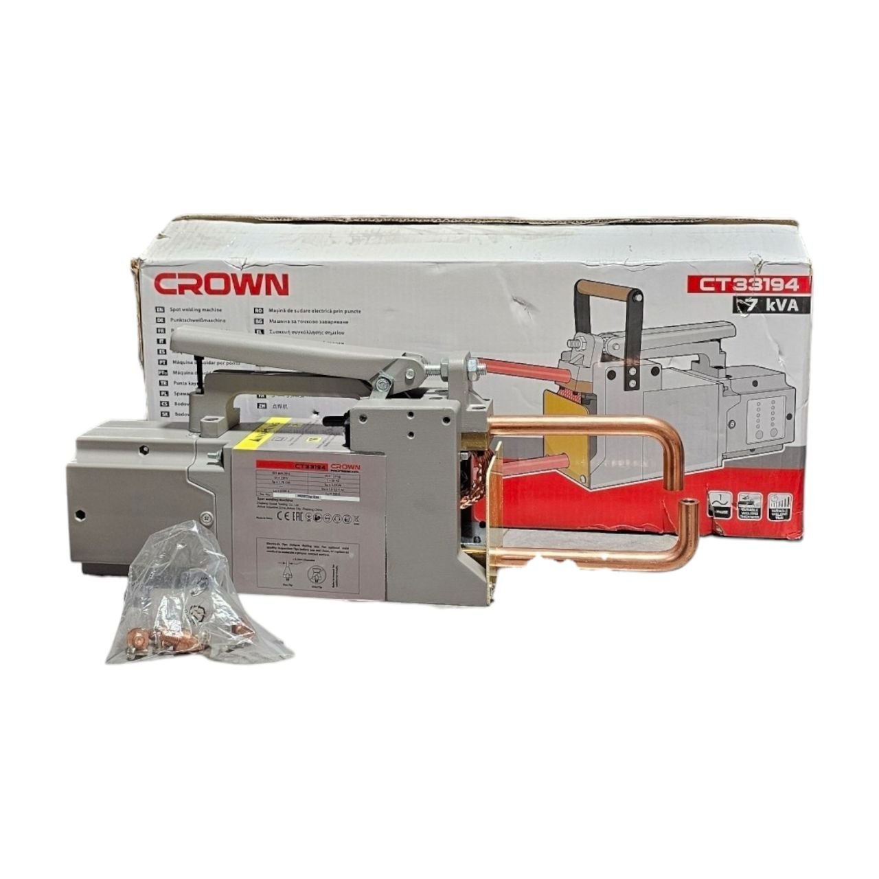 CROWN Machine à Souder par Point Portable 7 kVA (CT33194)
