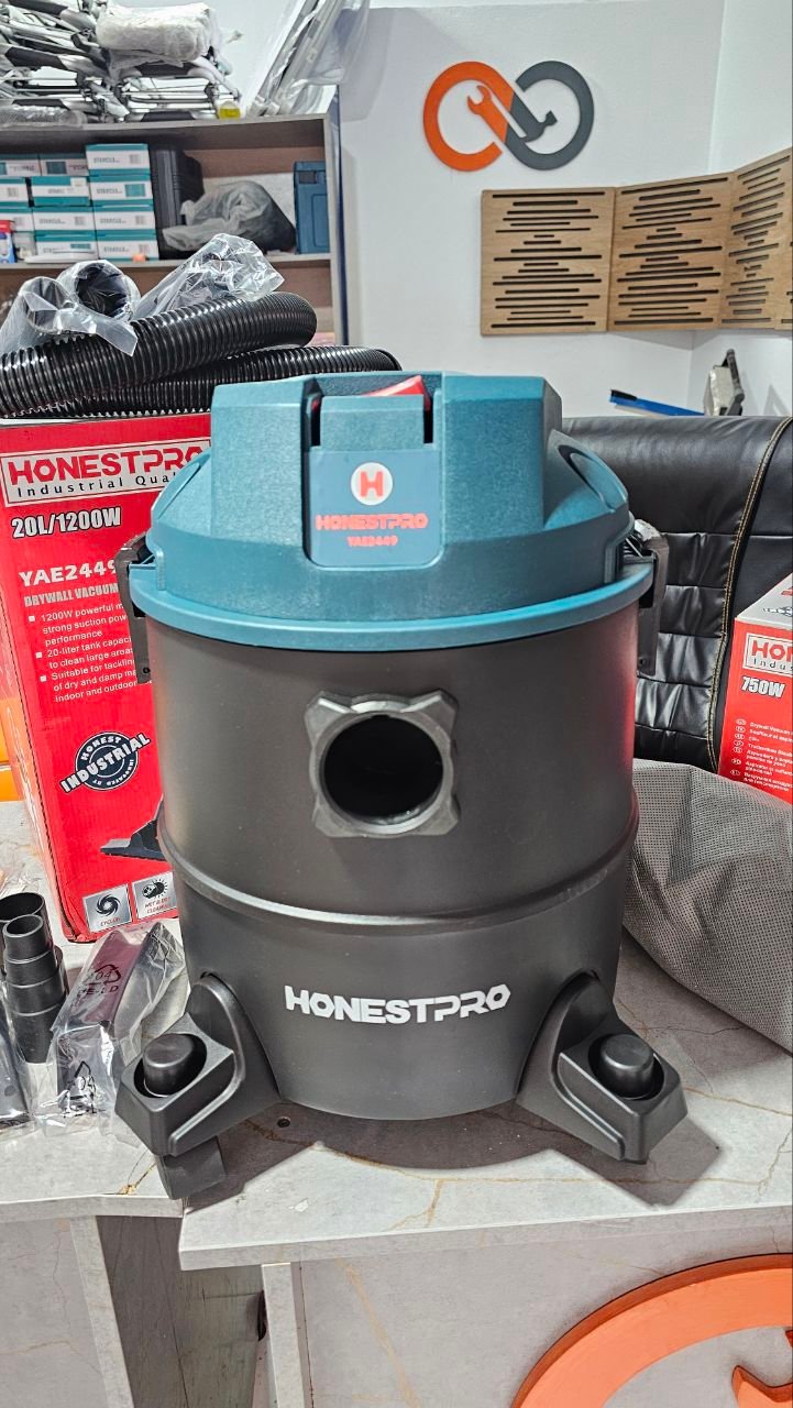 Aspirateur industriel eau et poussière HONESTPRO 20L / 1200W (YAE2449) – Image 3