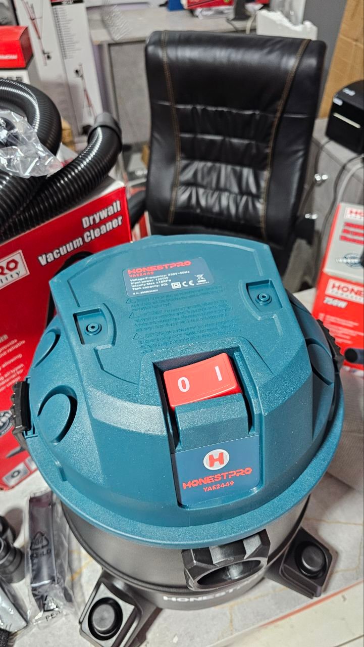 Aspirateur industriel eau et poussière HONESTPRO 20L / 1200W (YAE2449) – Image 2