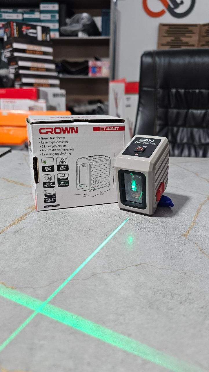 Niveau laser à lignes croisées faisceau vert CROWN CT44147 – Image 4